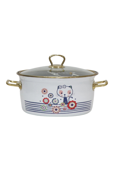 PR HOME Kitty Enamel Frying Pan 22 cm