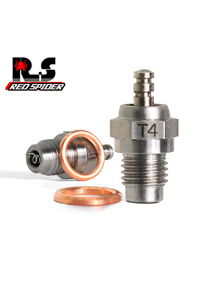 Choice 2Pcs T4 1PCS T4 Hot Glow Plug Spark For Vertex SH Nitro Engine Parts 1/10 1/8 RC Buggy Monster Truc