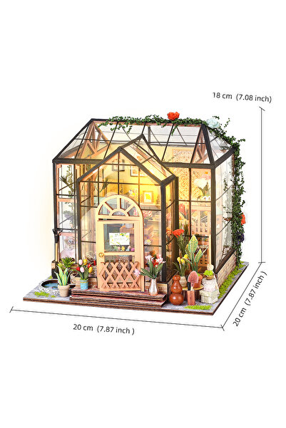 Choice TSZH209 DIY Garden House Book Nook Shelf Insert Miniature Building Kit...
