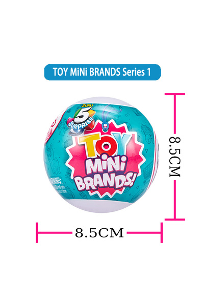 BANDAI Blue Ball1-1Pcs ZURU Surprise Mini Brands Mystery Blind Box Toys Collection Miniature Things Superma