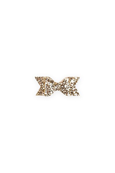 Cigit Sequin Bow Clip Buckle Gold