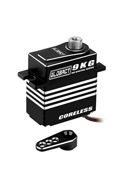 Choice Black GLOBACT 9kg Metal Servo for 1/18 TRAXXAS TRX4M with Servo Arm High Torque Digital Servo Corele