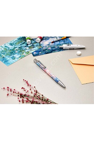 Monami Claude Monet Water Lilies Tablosu Özel Üretim Tükenmez Kalemi Neo art 153