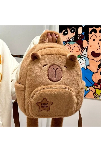 choice2 حقيبة ظهر كابيبارا من سي بي بايباو، دمية كابيبارا المحشوة، حقيبة مدرس...