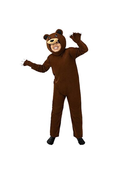 dalimag Costum de ursuleț pentru copii, 80 - 90 cm, maro,