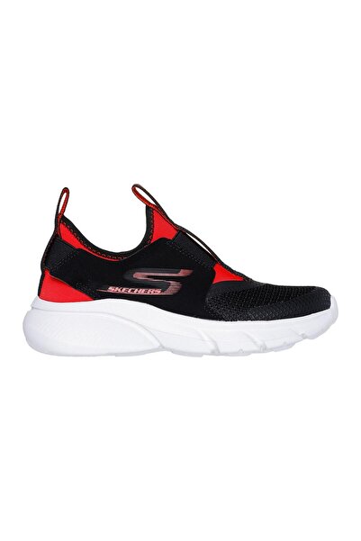 SKECHERS Skech Faster Slip On Shoes - Black & Red