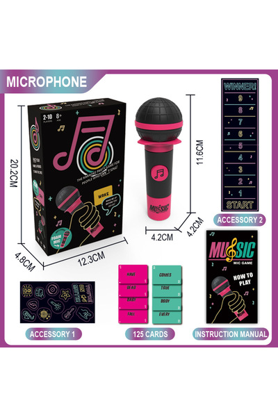 Choice 1 Lucky Egg Exciting Grab The Mic The Family Karaoke Game 2-10Players Board Game for Bad Singers Ly.