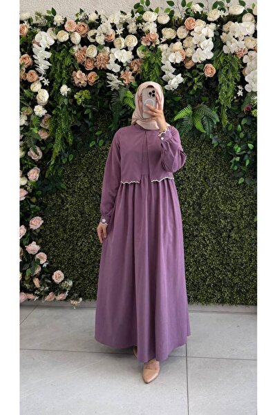 Atika Moda Nakış Detaylı Şık Kışlık Elbise | Yeni kışlık sezonu 2025–2026