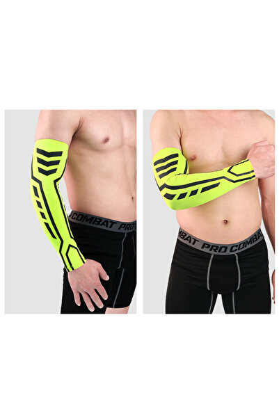 Choice أكمام ذراع ضاغطة رياضية مقاس M أخضر قطعة واحدة - أكمام رياضية ورماية ل...