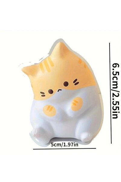 Choice1 ألعاب الضغط الصفراء على شكل قطة كرتونية للأطفال والكبار كرات البولي ي...