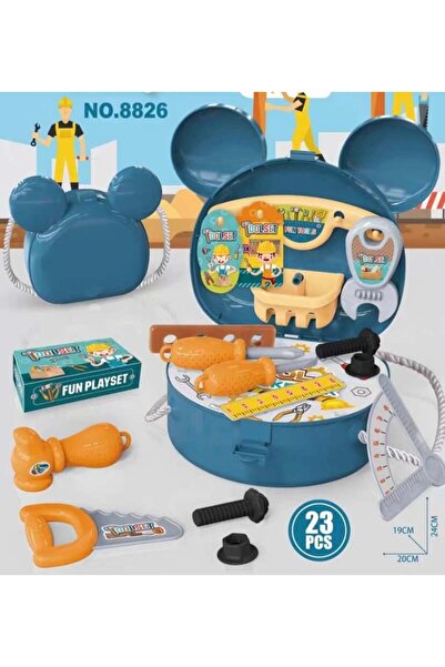 Generic حقيبة العاب الطفل لتعليم التركيب والاصلاح مكونة من ٢٣ قطعة