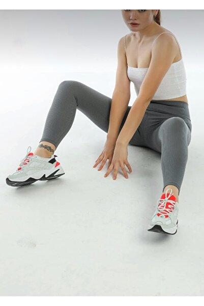 ALKY STORE Belize Basic Gri Bilek Hizası Likralı Tayt