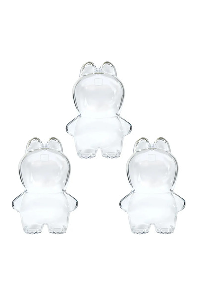 Choice لا دمية 3 قطع فقط جراب لسلسلة LABUBU 4 PIN FOR LOVE جراب واقٍ شفاف من ...