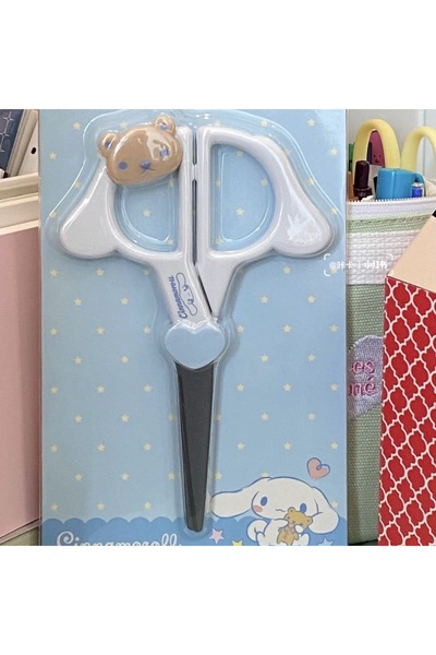 Choice سينامورول مقص سينامورول جديد كاواي سانريو كورومي مصنوع يدويًا مقص لطيف...