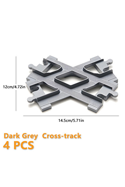 Choice5 4 قطع من سلسلة مسارات قطار كروس تراك دي متوافقة مع دوبلو 10874 10872 ...