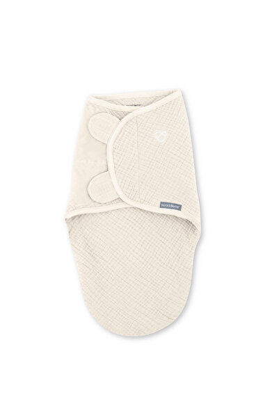 Ingenuity Sistem de înfășat Swaddle Me 0-3 luni, muselină, colecția Original, crem