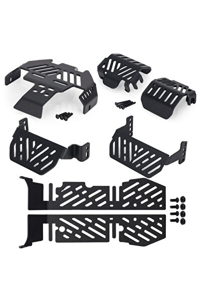 Choice مجموعة من 7 قطع من ألواح الحماية المعدنية لحماية أسفل هيكل سيارة Traxx...