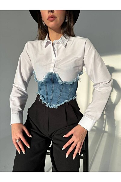 MOYVEN Kot Korsaj Detaylı Gömlek
