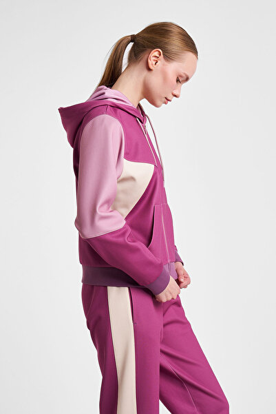 Lescon Women's Zippered Hooded Sweatshirt 25N-2131