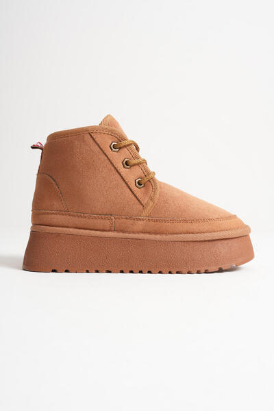 TRENDELLA Elena Γυναικείες μπότες με χοντρή σόλα με εσωτερική γούνα