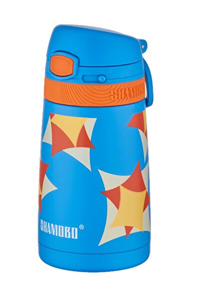 Shamobo طقم من 2 ترمس فولاذي مع شفاطة 350 مل - عزل حراري لمدة 6 ساعات-