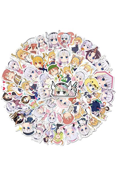 Choice 50 قطعة - ملصقات أنمي عشوائية من 50 قطعة لخادمة التنين الخاصة بـ Miss ...
