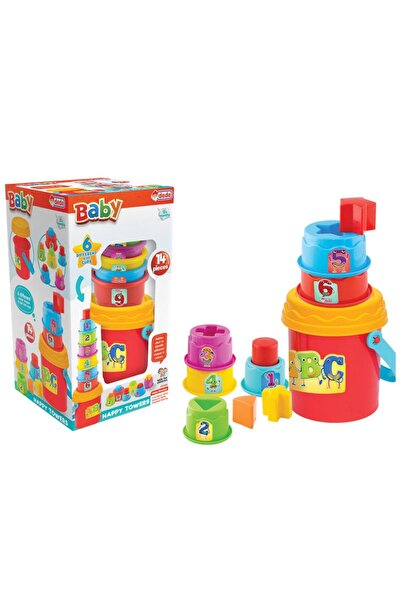 DEDE Cheerful Towers 14-piece pyramid