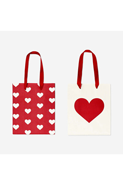 Flying Tiger Copenhagen Kalpli Kırmızı 2'li Hediye Çantası