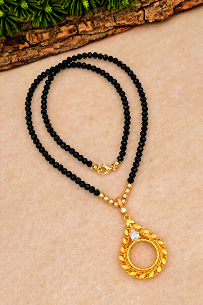 SİLVERA TELKARİ Çeyrek Altın İçin Kolye Damla Pullu Zincir Modeli Çeyrek Altın Takılan Kolye BT068