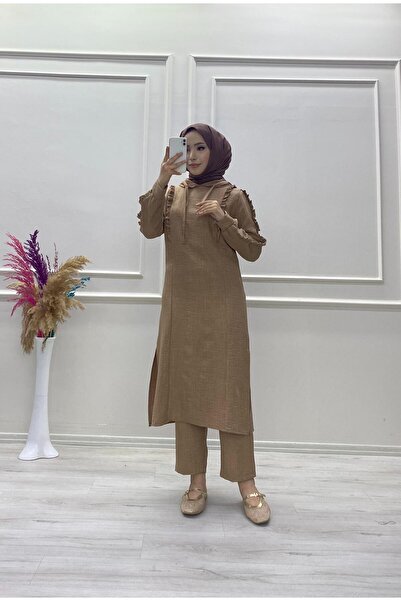 moda acar Linen Ayrobi̇n Fabric Set