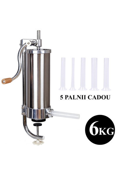 ULUBAGSHOP Vertical sausage machine 6kg stainless steel with 5 hoppers and robust vice