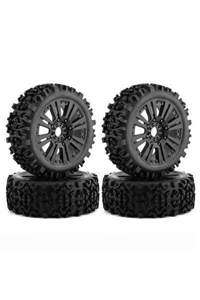 Choice عجلات سوداء مقاس 120 مم 1/8 RC لعربات الطرق الوعرة ذات العجلات والإطار...