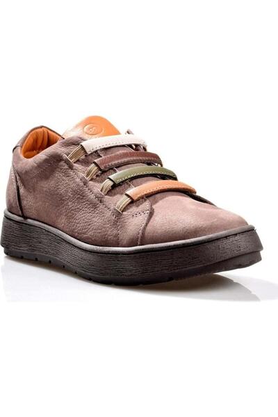 Mammamia Pantofi sport damă din piele, fără mâneci, D24KA-85 - Vizon - 40