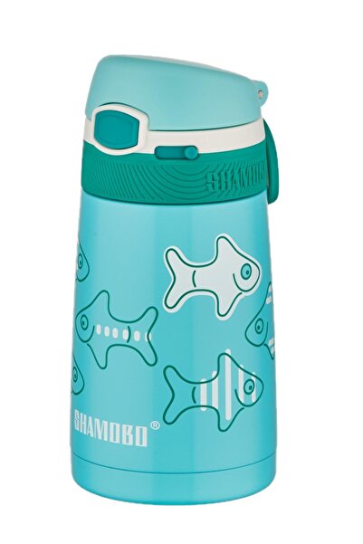 Shamobo طقم من 2 ترمس فولاذي مع شفاطة 350 مل - عزل حراري لمدة 6 ساعات-