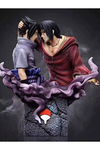 BANDAI hejie Naruto, Sasuke and Itachi, Brothers reconcile, Model Sculpture, Anime Peripherals, Figures, Ho