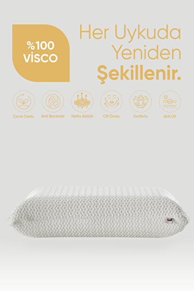 Pillow Market 2 τεμάχια Orthopedic Air Comfort Visko Pillow - Ύφασμα φιλικό π...