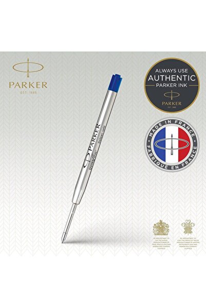 Parker Quink Long Ballpoint Pen Ink Refill - Medium Blue