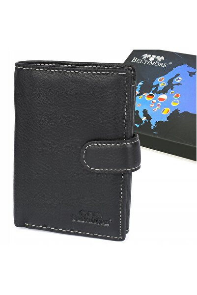 Other Portofel vertical mare din piele pentru bărbați Beltimore, cu fermoar, ...