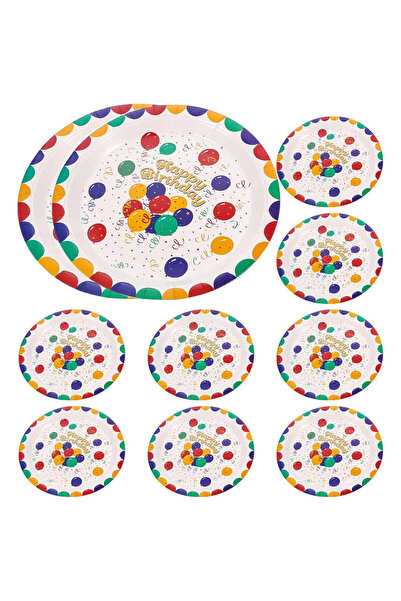 Flippy Set 10 Disposable Cardboard Plates, 18 Cm