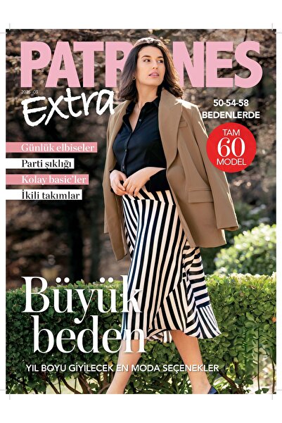 Turkuvaz Dergi PATRONES EXTRA BÜYÜK BEDEN 2025-3