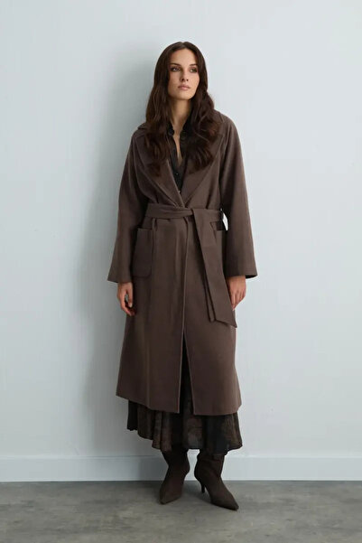 Gusto Classic Wool Coat - Mink