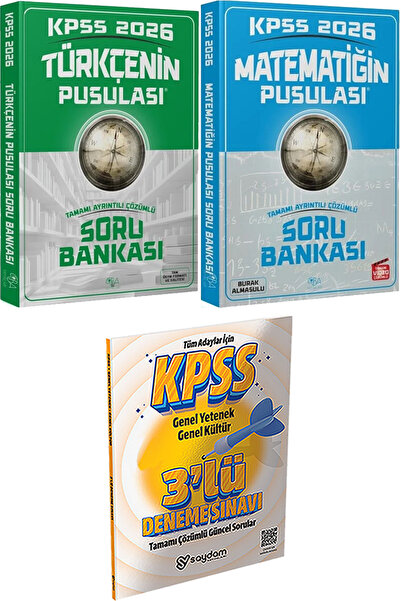 CBA Akademi 2026 KPSS Türkçenin Matematiğin Pusulası Soru Bankası - 3 Deneme