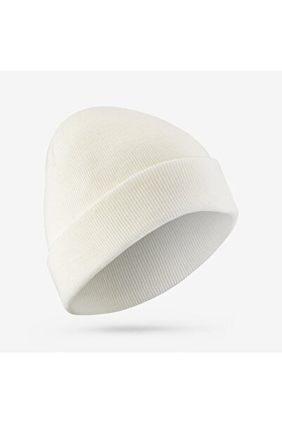 Decathlon Wedze Adult Cuffed Beanie - White - Rider 500