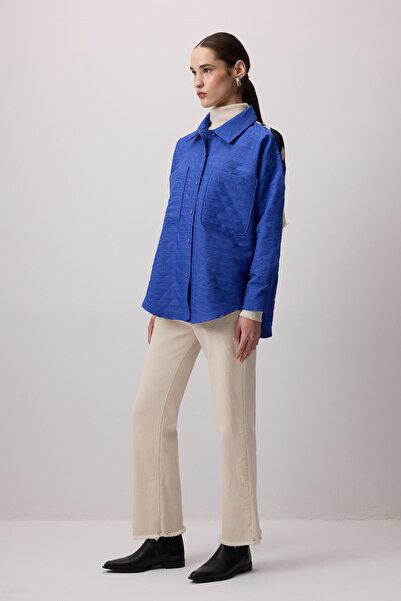 Touché Privé Cămașă matlasată cu imprimeu pe spate