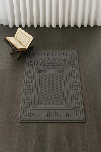 Miabella Home Prayer Rug, Velvet Non-Slip Base, Embossed, Embroidered, Special Soft Base 100% Cotton.