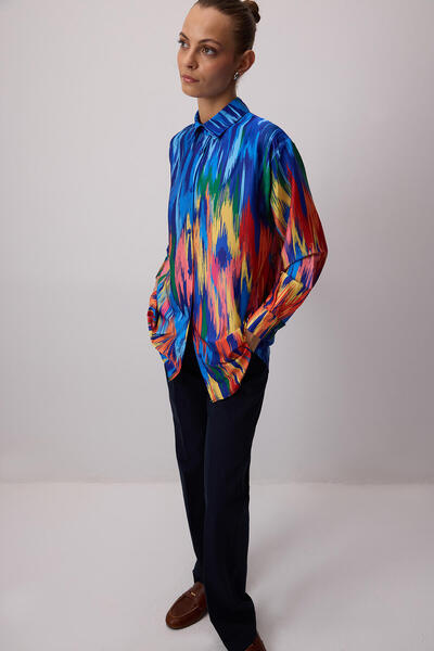 Touché Privé PATTERNED SATIN SHIRT