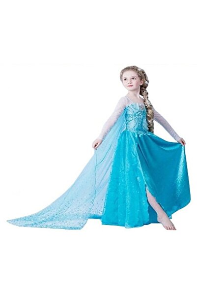 OEM Rochita Elsa cu trena 5 - 6 ani, model Trickert