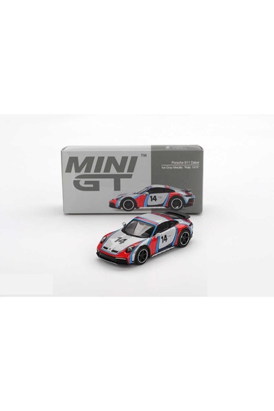 mini gt 1/64 964 Porsche 911 Dakar Ice Grey Metallic "Rally 1978"