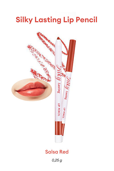 Missha İpeksi Dokuda Kalıcı Dudak Kalemi Silky Lasting Lip Pencil (BR02/Salsa Red)