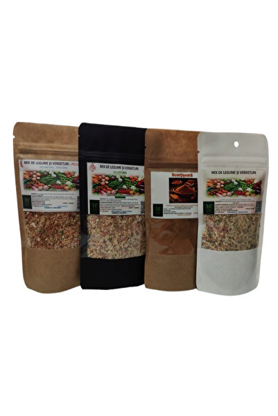 natural & gustos since 2021 Set of 4 Spices – Salt-Free Vegetable Mix, Garlic Mix, Spicy Mix, Cinnamon – 100%